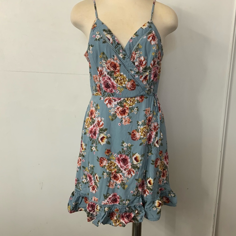 Beautiful floral blue dress